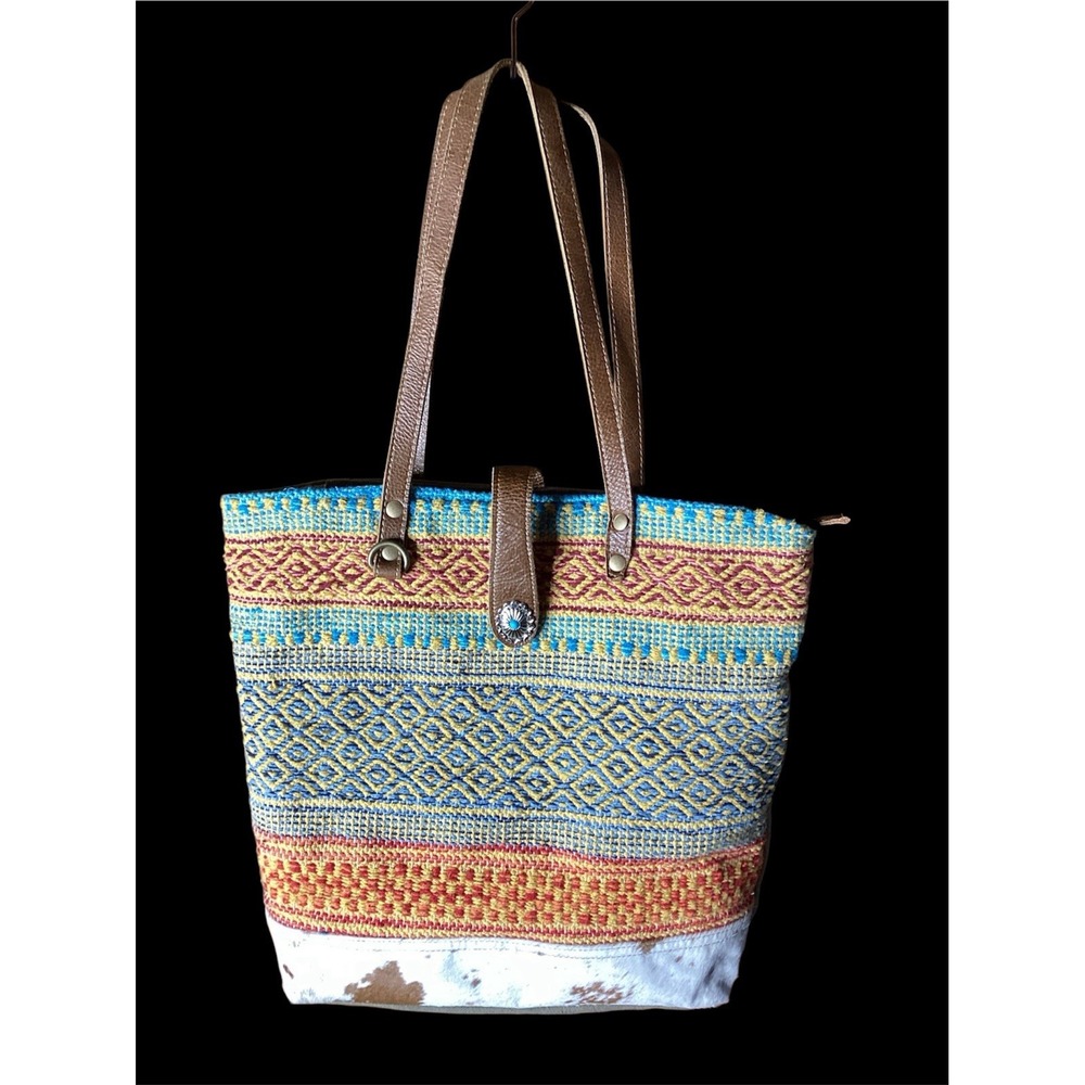 Myra Bag Tangerine Tote S-3942 Yellowstone Western Rustic Weekender Large